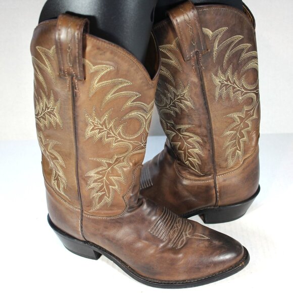 Tony Lama Kango Stallion Western Rodeo Cowboy Boots Mens 8 H920 - Picture 1 of 13